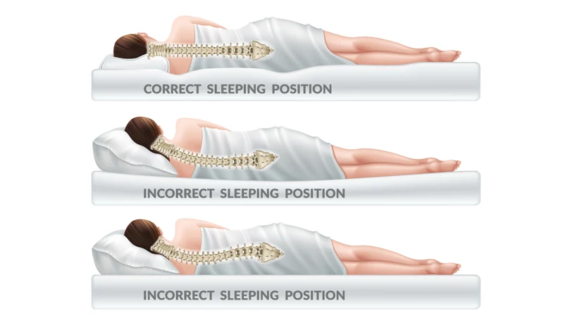 uma ilustração do alinhamento correto da coluna vertebral