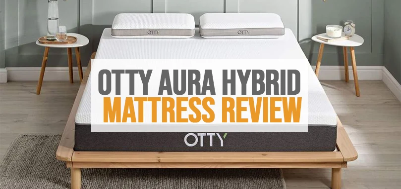 uma imagem de destaque de otty aura hybrid mattress review