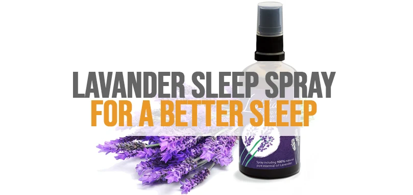 uma imagem de destaque do spray para dormir de lavanda para um sono melhor