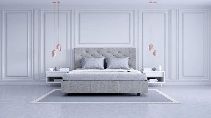 An image of the 21st century bed and bedroom design.