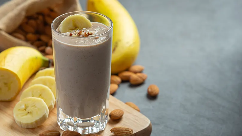 An image of banana smoothie.