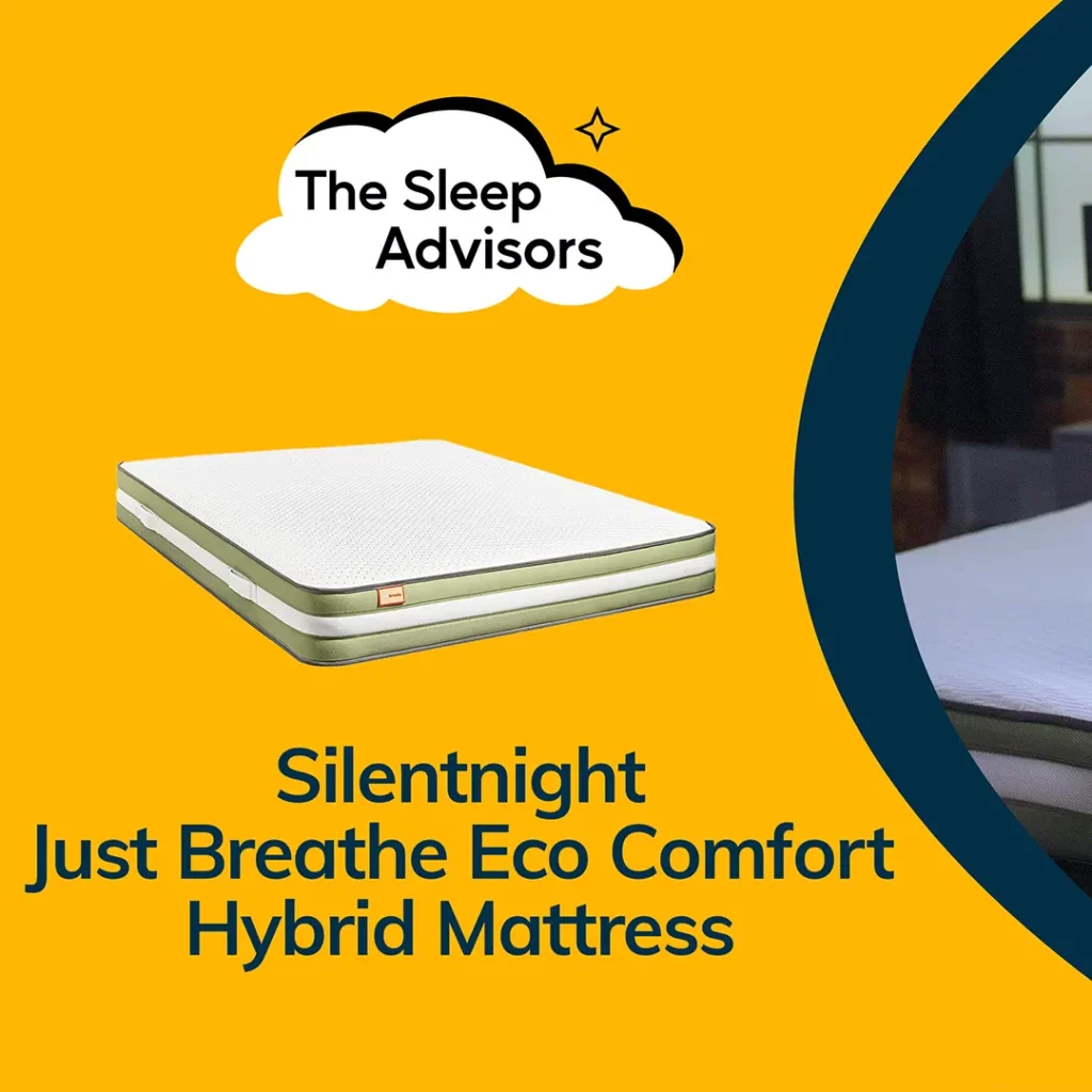 Imagem em destaque para Revisão do colchão híbrido Silentnight Just Breathe Eco Comfort