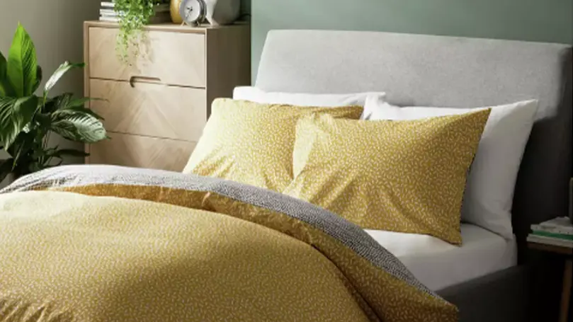 conjunto de cama reversível habitat-betsy-yellow-_-white