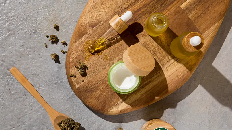 An image of a CBD oil on a table