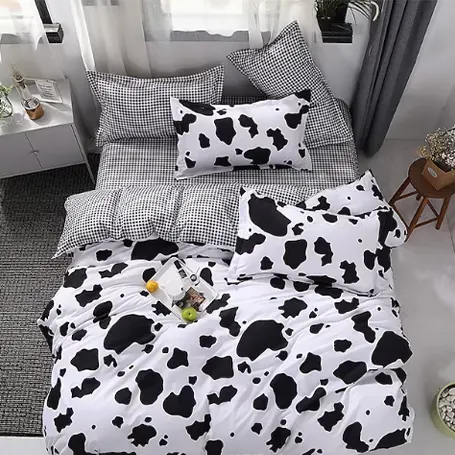 Coberturas de edredão com estampado de vaca Conjuntos de cama