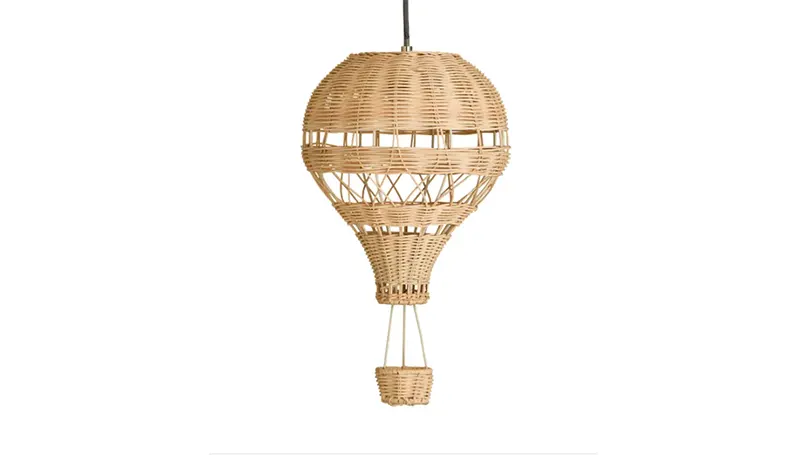 balão de ar quente-rattan-easy-fit-pendant