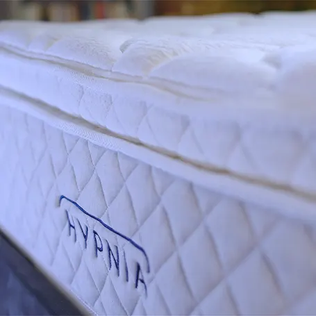 Close up of the Hypnia Supreme Hybrid Mattress.