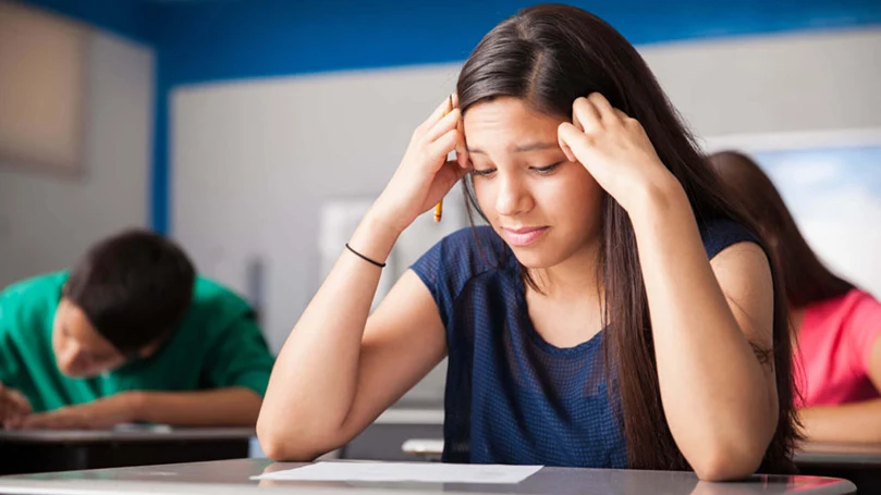 an image of a girl dreaming of falling a test