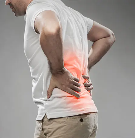 An image of a person with lower back pain